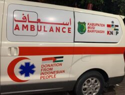 Mobil Ambulance Hasil Donosi PNS  Muba Mendarat di Gaza Palestina