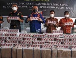 Gagalkan Penyeludupan Rokok Ilegal di Aceh Utara, Begini Ungkap Tim Gabungan Polri & Bea Cukai Nilai  Uangnya..
