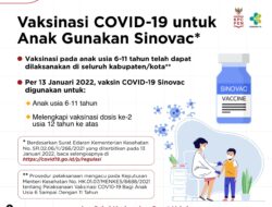Vaksinasi COVID-19 untuk Anak Gunakan Sinovac