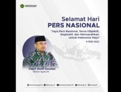 Dinilai Banyak Kontribusi Positif, Pers Indonesia Mampu Perkuat Moderasi Beragama, Terima kasih,  Selamat Hari Pers Nasional 2022 ….