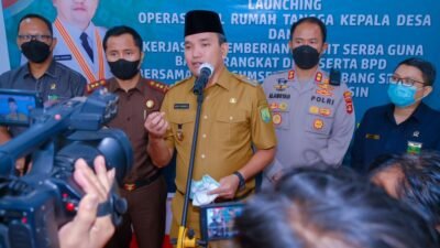 Resmikan Operasional Rumah Tangga Kepala Desa Muba, Begini Kabar Baiknya …