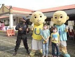 Dirangsang untuk Kegiatan Ini, Ada Upin & Ipin di Polda Sulsel