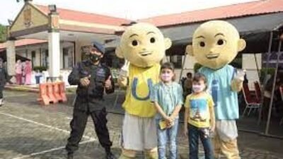 Dirangsang untuk Kegiatan Ini, Ada Upin & Ipin di Polda Sulsel