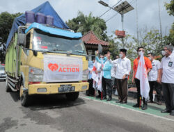 Dari Rumah Walikota Palembang 1 Truk Bermuatan Sembako Berangkat ke Pasaman Barat, Harno : Bisa Gugah Yang Lainnya  