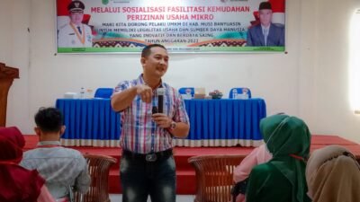 Dukung Kesejahteraan Pelaku Usaha UMKM, Gelar Sosialisasi Kemudahan Perizinan Usaha Mikro