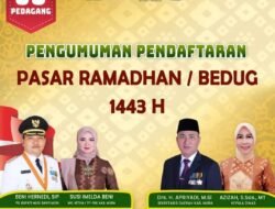 Disdagperin Muba Siapkan Pasar Bedug, Ada 60 Kuota Lapak, Ada yang Minat !