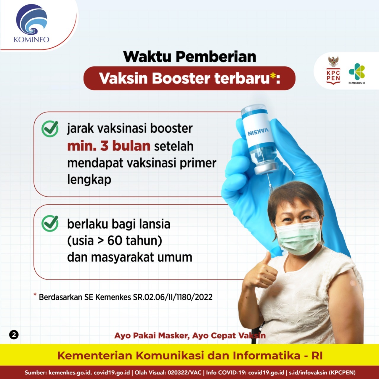 Update: Jarak Vaksinasi Primer Dan Booster Minimal 3 Bulan | Pingintau.id