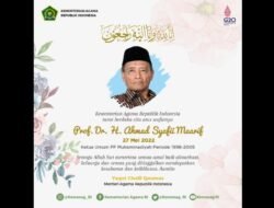 Buya Syafii Meninggal, Menag Sampaikan Duka Mendalam : Indonesia Kehilangan Guru Bangsa