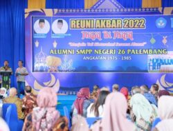Gubernur Inginkan Para  Alumni SMPP 26 Palembang Jadi Contoh Para  Generasi Muda 