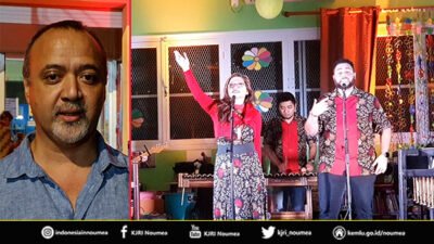 Luar biasa, tampil selama 45 menit, “Angklung Vibrations” di Kaledonia Baru sajikan musik & lagu karya sendiri