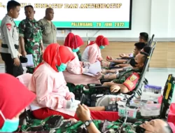 Sambut HUT ke-41, Korem Gapo Laksanakan Donor Darah