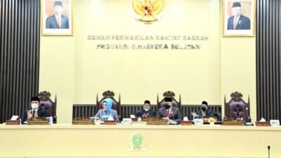 Hadiri   Paripurna Dewan, Gubernur : Efisiensi Belanja APBD Jadi Prioritas  Pemprov Sumsel  
