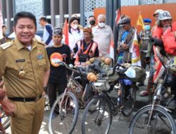 Rela gowes dari Surabaya -Palembang demi FORNAS Sumsel