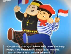 Buku cerita anak “Halo! Bonjour!” yang gambarkan soal ini telah terbit