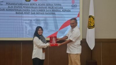 Kementerian ESDM Teken Serah Terima Aset Milik Negara ke BRIN