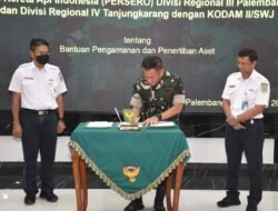 Kodam Sriwijaya Jalin Kerjasama Dengan PT KAI