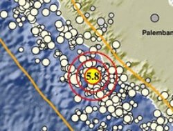 Gempa bumi dengan magnitudo (M)5,8 di pagi hari, warga Bengkulu sempat panik