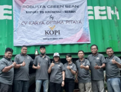 Satu Kontainer Kopi Robusta di Ekspor ke Serbia