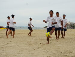 AFF Beach Soccer Championship 2022, Latihan Pagi Tim Sepak Bola Pantai Indonesia Jelang Laga Perdana