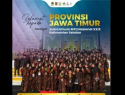 Jatim Juara Umum MTQ Nasional XXIX Tahun 2022, Sumsel Masuk Delapan Besar