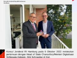 Konjen RI Hamburg Bertemu Dirk Schroedter, Menteri/Head of the State Chancellory Schleswig-Holstein di Kiel, Ini yang Dibahas