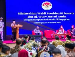 Dari Singapura, Di Tengah Badai Global, Wapres RI : “Saya Harap, Diaspora Indonesia di Luar Negeri Dapat Mainkan Peranan Sebagai “Hamzah Wasal” , Apa Itu ?