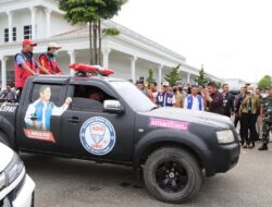 Gubernur  Lepas Keberangkatan  Tim URC ADO  Beri Bantuan  Korban Gempa Cianjur