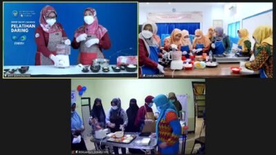 k 1.078 orang peserta yang berasal dari 34 provinsi di Indonesia ikut belajar Pembuatan Dimsum Gyoza Ikan yang terlaksana secara hybrid mendukung realisasi program prioritas Kampung Nelayan Maju (Kalaju)