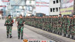 Usai Jalankan Tugas,  PAM Perbatasan Satgas Yonif Raider 142/Ksatria Jaya Tiba di Palembang