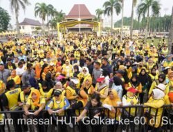 Ribuan Kader dan Simpatisan Golkar Meriahkan Senam Massal di Sumsel