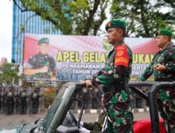 Panglima Kodam II/Sriwijaya Pimpin Apel Gelar Pasukan Pengamanan Pilkada Serentak 2024