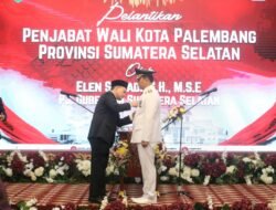 Pj Gubernur Elen Setiadi Lantik Cheka Virgowansyah Sebagai  Pj Walikota Palembang Gantikan Dr. A Damenta