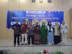 Tiga Dosen Prodi PBSI Unsri Purnabakti