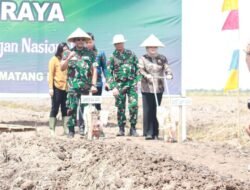 Wabup Banyuasin Dan Danrem O44/Gapo Tanam Padi Gogo
