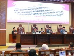 DPRD Sumsel Gelar Rapat Paripurna XIV Penyerahan LHP