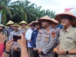 Menuju Swasembada Pangan, Polres PALI Panen Raya Jagung Bersama Presiden Prabowo via Zoom