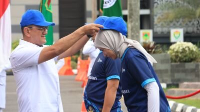 Sekda Edward Candra Lepas 292 ASN Pemprov Sumsel untuk Berlaga di Porprov Korpri 2025