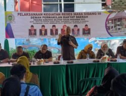 DPRD Sumsel Dapil I Reses Tahap III,  Janji akan Memperjuangkan Aspirasi Warga