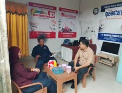 Perwakilan Intelkam Polda Sumsel  Kunjungi Rumah Ketua PWI Banyuasin