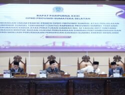 Fraksi-Fraksi DPRD Sumsel Sampaikan Pandangan Umum, Transformasi PT Sumsel Energi Gemilang Dinilai Strategis Perkuat Ekonomi Daerah