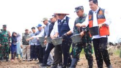 Gubernur Herman Deru Pimpin Tanam Padi Serentak di Banyuasin, Perkuat Sumsel sebagai Lumbung Pangan Nasional