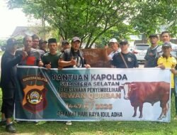 Kapolda Sumsel Serahkan Bantuan Sapi kepada KBPP Polri Sumsel