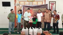 Peduli Sesama, Dit Intelkam Polda Sumatera Selatan Salurkan Bantuan Sembako