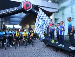 Wali Kota Ratu Dewa Lepas Ratusan Peserta SE54K, Gowes Lintas Kota Gaungkan Semangat Sehat dan Prestasi