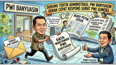 Dukung Tertib Administrasi, PWI Banyuasin Gerak Cepat Respons Surat PWI Sumsel