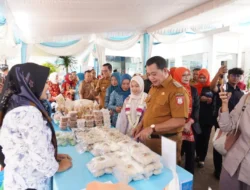 Bupati Banyuasin Dr. Askolani dan Nabila Buka Bazar