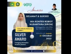 Keren, Ajang 8th Kontes Robot Nusantara, Asian Robotic Competition for Primary and Secondary Schools, Siswi MAN Ini Raih Silver Award kategori Animation Scratch Senior 