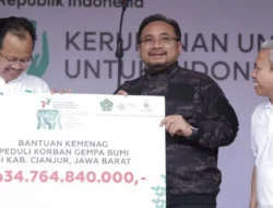 Alhamdulillah, Donasi dari ASN Kemenag Diserahkan untuk Korban Gempa Cianjur Segini Besarnya..