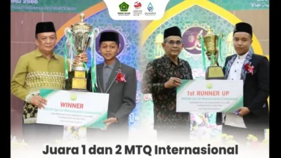 Ajang MHQ Thailand, 2 Penghafal Al-Quran RI Sabet Juara