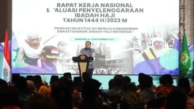 Usul Menag terkait haji & umrah Rakerna Evaluasi Penyelenggaraan Ibadah Haji 1444 H/2023 M